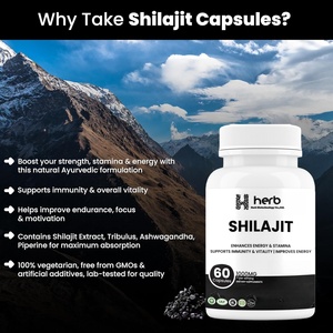 Capsules de Shilajit de qualité supérieure, marque privée OEM, pour adultes - avec Ashwagandha, Ginseng et Acide Fulvique, soutien immunitaire et gestion de l'énergie - Product Image 4