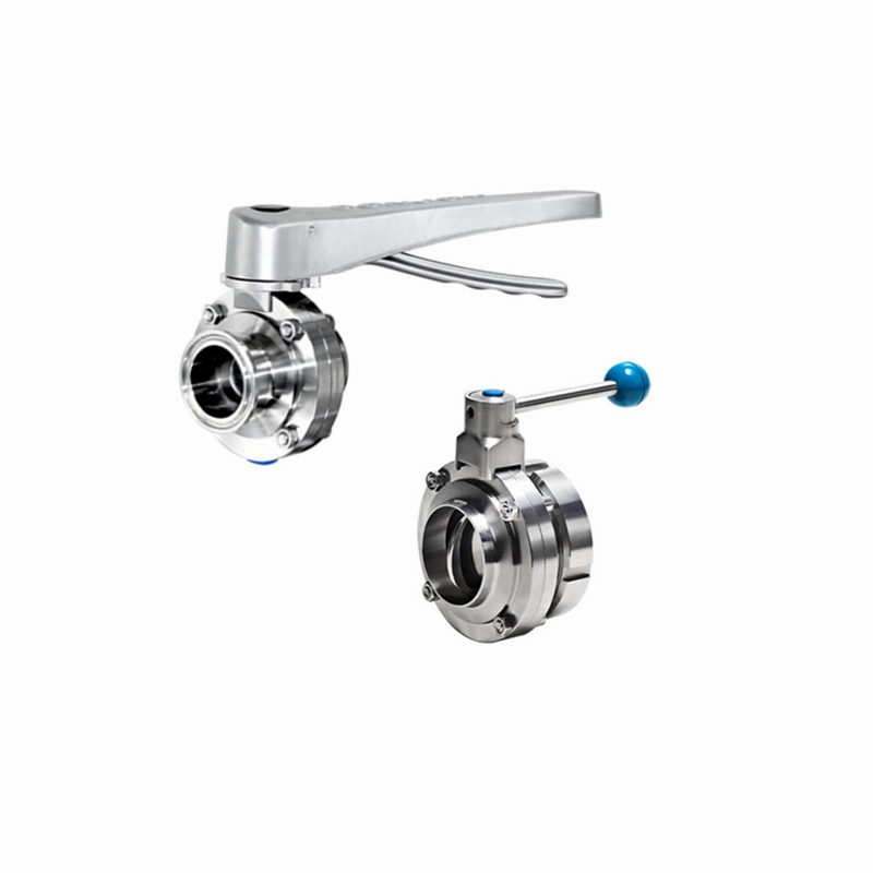 Donjoy 316L 304 manual butterfly valves stainless steel sanitary butterfly valve multi-position hygienic butterfly valve