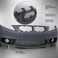 Vorderer und Hinterer Stoßfänger Karosserie-Kit Ersatz für BMW 3er Serie E90 E91 E92 E93 2005-2012 320i 328i 335i M Tech Style