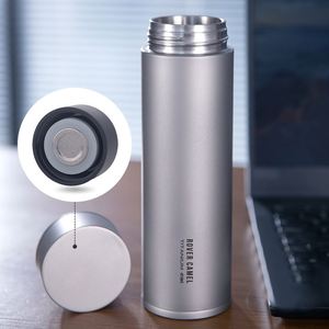 Lightweight Travel Insulated <b>Water</b> <b>Bottle</b> 450ml Vacuum Flask <b>with</b> Tea <b>Filter</b> Outdoor Metal <b>Water</b> <b>Bottles</b> for Camping - Product Image 2