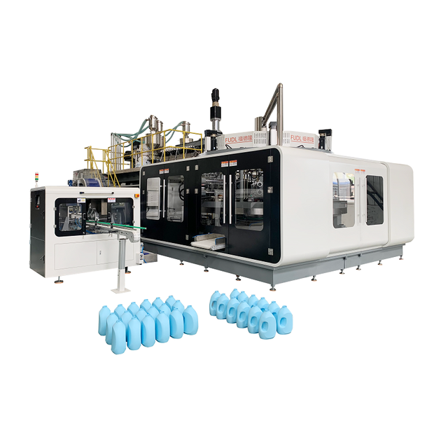 New Sanqing CE Certified High-Speed Automatic Rotary Blow Molding Machine Innovance PLC Motor HDPE Bottles 2L/3L/5L 1-4 Cavities