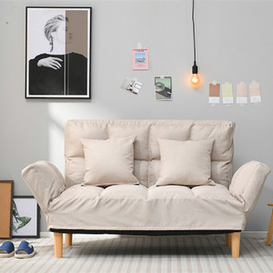 Wholesale Cheap Wooden Folding Linen Fabric Living Room Sofa - Product Image 2