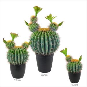 Nouveau Style En Gros Grand Bonsaï Boule Artificielle <span class=keywords><strong>Cactus</strong></span> Plantes En Plastique pour La Décoration De Bureau - Product Image 2