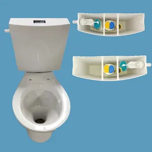 Kamu tankı için 2 adet tuvalet taşınabilir sarnıç tek dokunun sıhhi lavabo pozitif toilette birleştiğinde tuvalet squat pan lave değiştirin