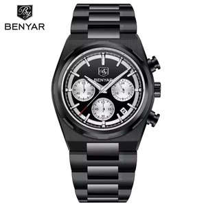 Reloj <span class=keywords><strong>de</strong></span> Pulsera BENYAR 5204 <span class=keywords><strong>de</strong></span> Primera Marca, Nuevo Reloj <span class=keywords><strong>de</strong></span> Negocios para Hombre, Reloj <span class=keywords><strong>de</strong></span> Cuarzo Resistente al Agua, Cronómetro, Reloj <span class=keywords><strong>de</strong></span> <span class=keywords><strong>Segundos</strong></span>, Relogio Masculino - Product Image 3
