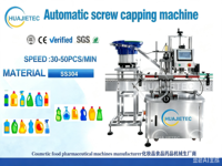 HUAJIE Machine de capsulage de vis de bouteille en verre de servomoteur entièrement automatique pour la machine d'assemblage de bouchon de capsulage de vis