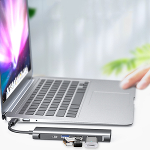 Loại C Hub 5 Trong <span class=keywords><strong>1</strong></span> Multiport 4K HD Màn Hình Lớn Adapter 3 USB 3.0 Tản Nhiệt Nhôm Máy Tính Xách Tay PD USB C Hub Đối Với MacBook <span class=keywords><strong>Pro</strong></span> - Product Image 5