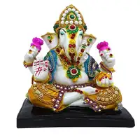 Statue de garçon Ganesha en résine, Figurine de dieu ganbangladesh, pour maison, bureau, mander, décoration et cadeaux