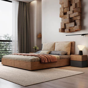 Moderne Slaapkamer Houten Tatami <span class=keywords><strong>Platform</strong></span> <span class=keywords><strong>Bed</strong></span> Opslag Kingsize Luxe <span class=keywords><strong>Bed</strong></span> Hotel Huis Meubilair Tweepersoonsbed - Product Image 6
