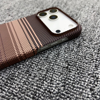 Nouvelle coque de téléphone magnétique en fibre de carbone à motif pour iPhone Air 17 Pro Max 16 Plus 15 14 13, coques en carbone orange