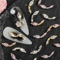 Charmes pour ongles en cristal 3D de luxe - Décorations de manucure en strass brillant (20 pièces/paquet)