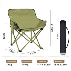 Metal Ultralight <b>Camping</b> Chair Portable Outdoor Beach Folding Chair Folding Leisure Luxury Chair - Product Image 5