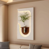 Peinture murale LED 3D de style nordique moderne, nouvelle tendance, peinture de nature morte, art décoratif en grès, design artistique