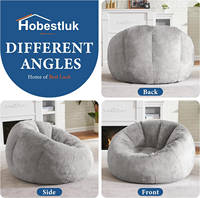 Großer Sitzsack für Erwachsene, Donut-förmiger, bequemer Sofa-Lounger
