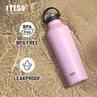 Usine personnalisée grand gobelet en acier inoxydable 500ml/750ml/900ml tasse à double paroi étanche randonnée bouteille d'eau meilleur vendeur pour