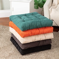 Gros pas cher grand carré extérieur coussin de chaise coussin de sol grand velours côtelé maison Tatami oreillers lombaires et coussins de siège