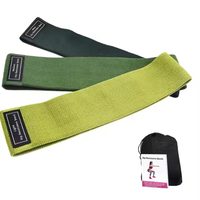 Bandas de resistencia de cadera de tela de látex con logotipo personalizado, bandas de entrenamiento físico para gimnasio para yoga, fisioterapia, entrenamiento de fuerza, novedad