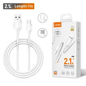 LDNIO LS371 1 Meter High Speed Transferring Data Cable 2.1A Fast Charging Mobile Phone USB Cable