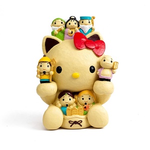 Artesanía de resina de dibujos animados personalizada escultura animal Japón gato estatua alcancía caja de dinero para decoración adornos - Product Image 3