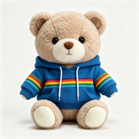 Ours en peluche de haute qualité avec tenue, mini-animaux en peluche personnalisés, ours en peluche personnalisé en gros pour enfant