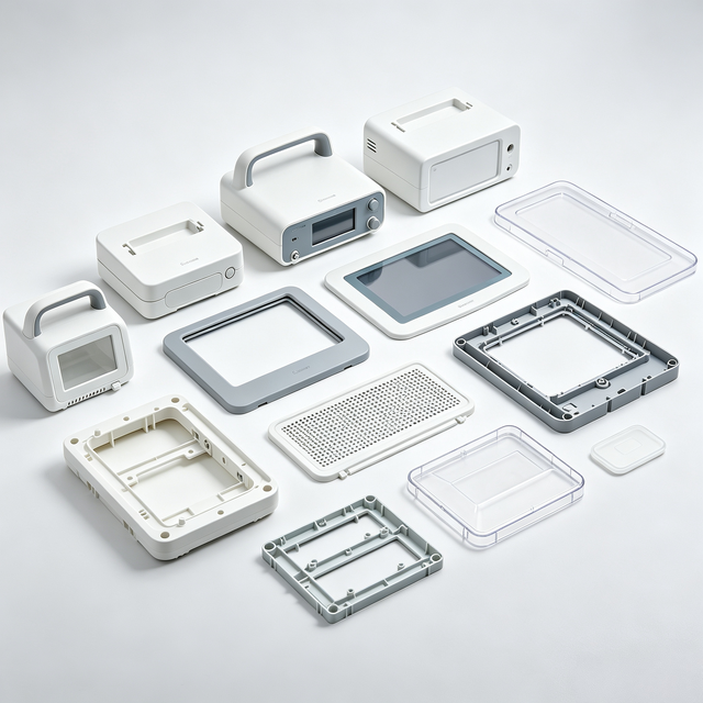 OEM Custom Injection Molding Medical Grade Plastic Housing | Portable Monitor Handheld Device Custom Plastic Components