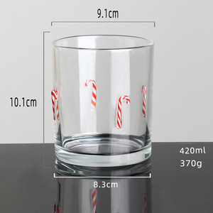 Vasos de Jugo con Diseño de Frutas de 14 Onzas, Vasos de Cóctel sin Tallo con Confeti Navideño de <span class=keywords><strong>Hollywood</strong></span> para Fiestas en Casa, Recuerdos y Suministros - Product Image 5