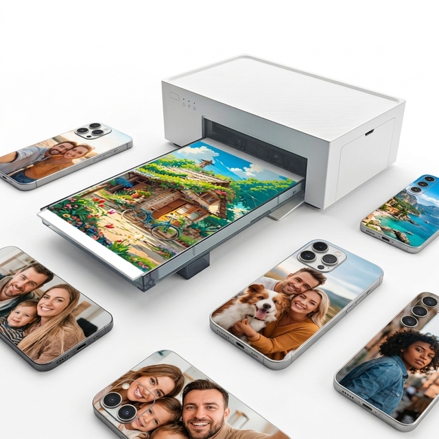 KASR Mobile Sticker Printer and Cutter Machine All-in-One Phone Skin Printing Machine for DIY Phone Cover Customization