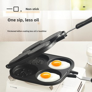 Sartén para panqueques con rueda cuadrada de cuatro agujeros de doble cara moderna del fabricante, sartén multifuncional de Metal antiadherente para freír el desayuno - Product Image 2