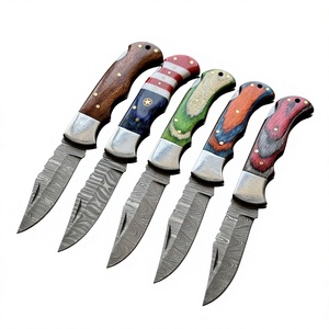 มีดพับ RAJPUT KNIVES เหล็กดามัสกัส ด้ามไม้ คุณภาพสูง อเนกประสงค์ ระดับอุตสาหกรรม รับประกัน 3 ปี - Product Image 1