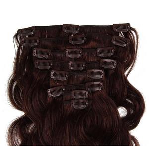 Extension de cheveux 2023 humains, naturels, vierges, bruts, personnalisés, à <span class=keywords><strong>Double</strong></span> extrémité épaisse, avec clips, 100 nouveaux produits - Product Image 4