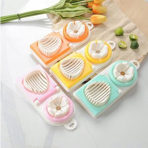 New Design Stainless Steel Cutter Two-In-One Multi-Functional Slicer Manual Double Head Egg Divider - Product Image 1