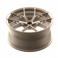 Nuevos Rines Forjados HZH de Diez Mil Toneladas para Mercedes-Audi, para Llantas de 17-23 Pulgadas, Aleación de Aluminio Personalizada, Bronce, Nuevos, 25 mm