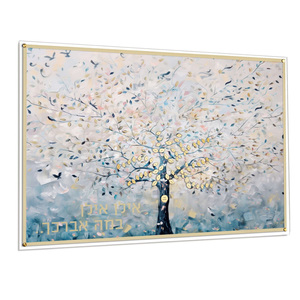 Decoración de Pared <span class=keywords><strong>con</strong></span> Dinero Dorado, <span class=keywords><strong>Pintura</strong></span> Acrílica Pintada por Batya Whisper, Árbol Genealógico - Product Image 1