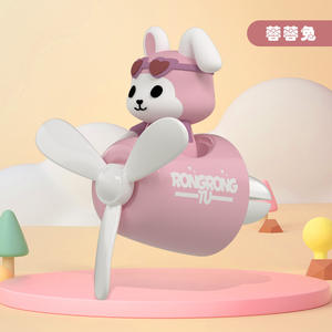Rafraîchisseur d'air pour voiture Monkey Pilot Vent Diffuseur de parfum Rotating Propeller Air Outlet Fragrance Cute Cartoon Decor <span class=keywords><strong>Auto</strong></span> Accessories - Product Image 2