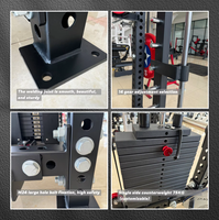 Équipement de fitness commercial personnalisé, machine Smith multifonction, crossover à câbles, rack de musculation pour l'entraînement en force