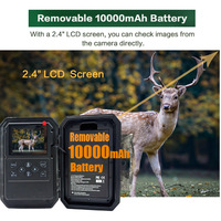 Caméra de chasse sans fil WIFI PPH810T, 48MP, vidéos 4K, temps de déclenchement ultra-rapide de 0,2 seconde, étanche IP66