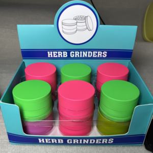 2025 yeni tasarım özel logo karanlıkta kızdırma sigara aksesuarları seramik yapışmaz kaplı kuru ot tütün değirmeni - Product Image 4