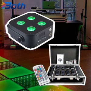 ไฟพาร์แบตเตอรี่แบบพกพา IR4 จำนวน 8 ชิ้น พร้อมกล่องเก็บ 4x12W 6IN1 LED Uplight สำหรับงานแต่งงาน คลับ และงานอีเว้นท์ - Product Image 1