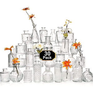 Arrangement de fleurs rondes petit <span class=keywords><strong>vase</strong></span> Relief français clair Vases en <span class=keywords><strong>verre</strong></span> décoratifs nordiques pot en <span class=keywords><strong>verre</strong></span> <span class=keywords><strong>Transparent</strong></span> Art déco plaque <span class=keywords><strong>verre</strong></span> - Product Image 1