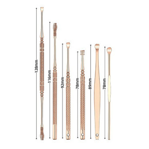 Stainless Steel Rose Gold <b>Ear</b> <b>Pick</b> 6 Piece Set Spiral Spring <b>Ear</b> Cleaning Tool For <b>Ear</b> Wax Removal - Product Image 4