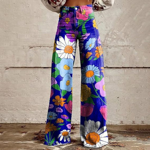 <span class=keywords><strong>Jeans</strong></span> Personalizzati Stampati, Pantaloni Denim Trendy Streetwear Y2k a Gamba Dritta, <span class=keywords><strong>Jeans</strong></span> Bodycon da <span class=keywords><strong>Donna</strong></span> - Product Image 3