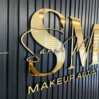 Lettres en métal pour publicité murale, logo d'entreprise, signalétique commerciale, logo de marque 3D, enseigne avec nom d'entreprise, lettres LED extérieures pour entreprise