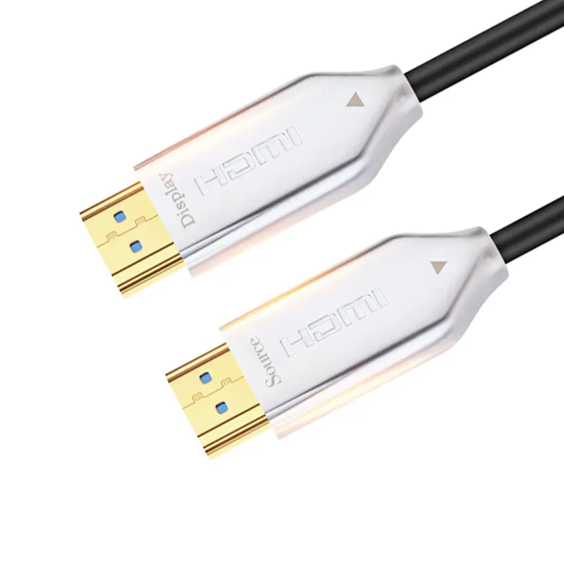 Fiber optik 50m 100 metre HDMI 2.0 4k kablo aktif Fiber optik genişletici AOC HDMI kablosu