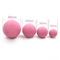 Balle de massage en silicone naturel durable avec logo personnalisé en relief (40-89 mm) pour la thérapie par le yoga et les cadeaux promotionnels – Vente chaude