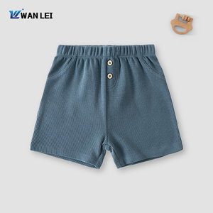 Ensembles 3 Pièces Été 2026 pour Garçons : Gilet et Short en Maille Gaufre, Coton CVC Doux 210 g/m², Tenues Décontractées pour Tout-Petits - Product Image 4