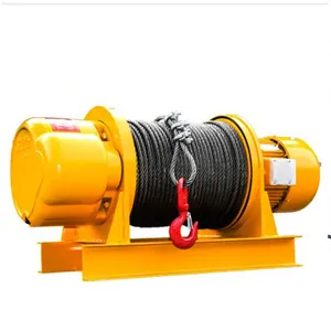 JKD type small wire rope electric winch 220v 5 ton 8 ton gas engine powered winch cable pulling winch for sale