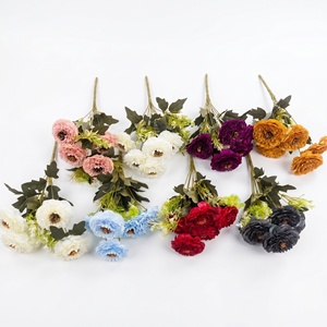Fleur Artificielle Fantaisie à 9 Tiges, Bouquet de Lys en Soie à Mille Feuilles pour Arche de Mariage, Centre de Table et Décoration Intérieure - Product Image 2