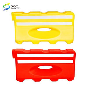 La divisione stradale del traffico di costruzione stradale ha affollato il controllo del veicolo barricata di sicurezza riempita d'acqua barriere di plastica ad alta recinzione - Product Image 3