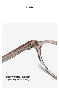 Gafas de Computadora con Filtro de Luz <span class=keywords><strong>Azul</strong></span>, Logotipo Personalizado, Montura Óptica Ovalada <span class=keywords><strong>Retro</strong></span> de Marco Pequeño para Hombres y Mujeres, Gafas de Uso Diario - Product Image 2