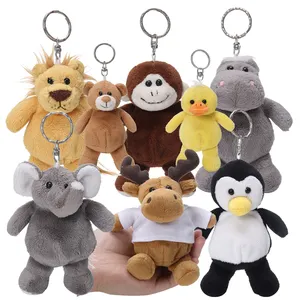 Teddy Bear Soft Toy Promotional Keychains Custom Plush Bear Keychain Toy